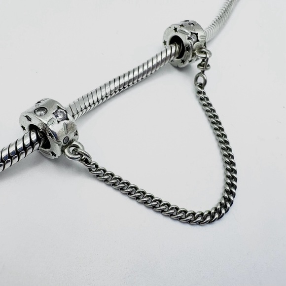 Pandora Stars & Galaxy Sterling Silver Safety Chain - Picture 1 of 5